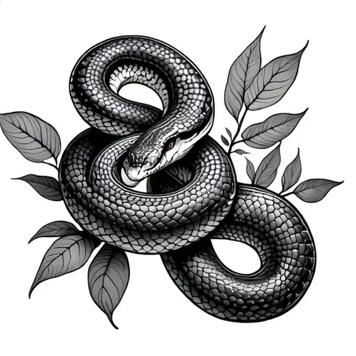 Snake With Its Shadow Leaves You