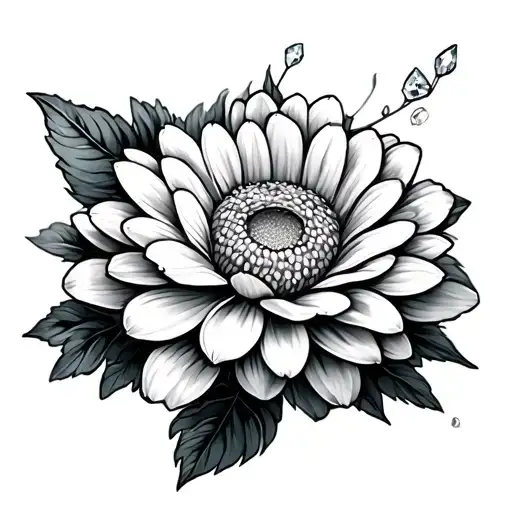 Chrysanthemum With Diamond