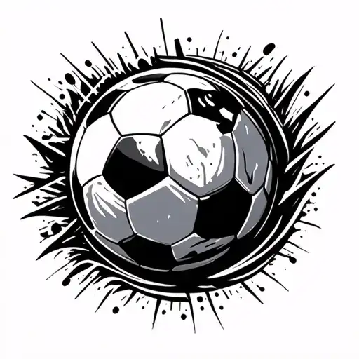 Earth Relvovling Around Soccer Ball