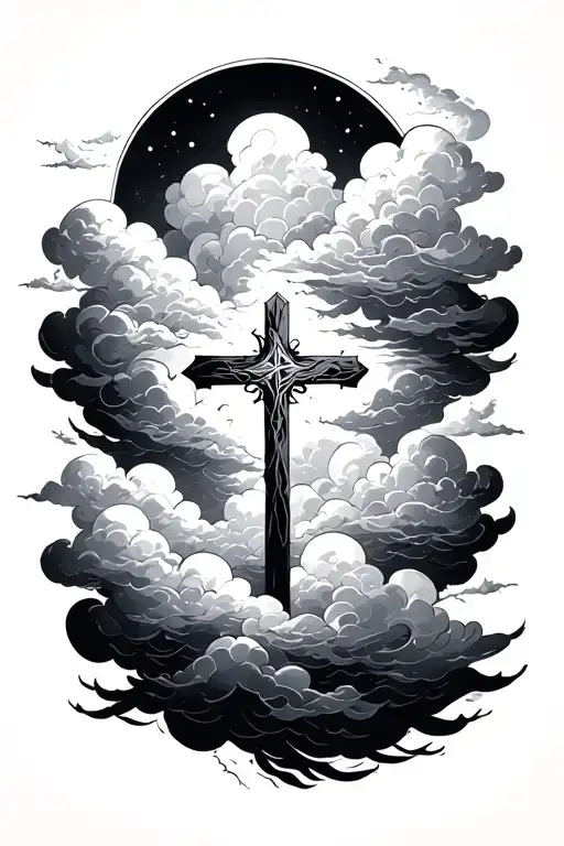 Clouds And Cross