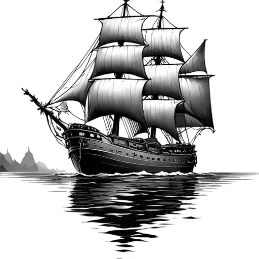 Ship With Broken Sails