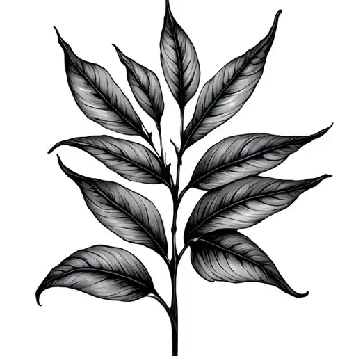 Black Plant Leaves
