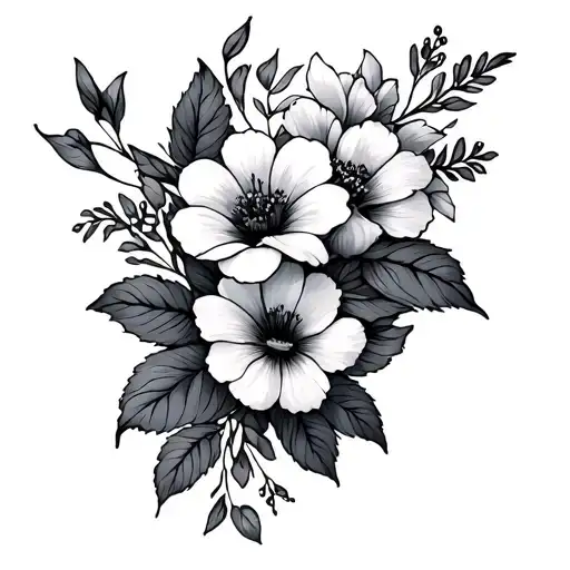 Flowers Wrapped Around Arm