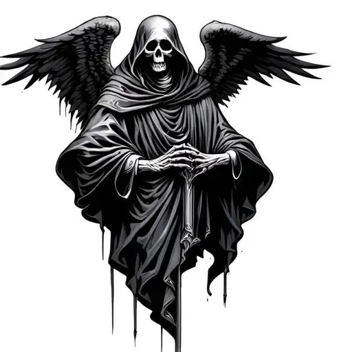 Grim Reaper With Wings