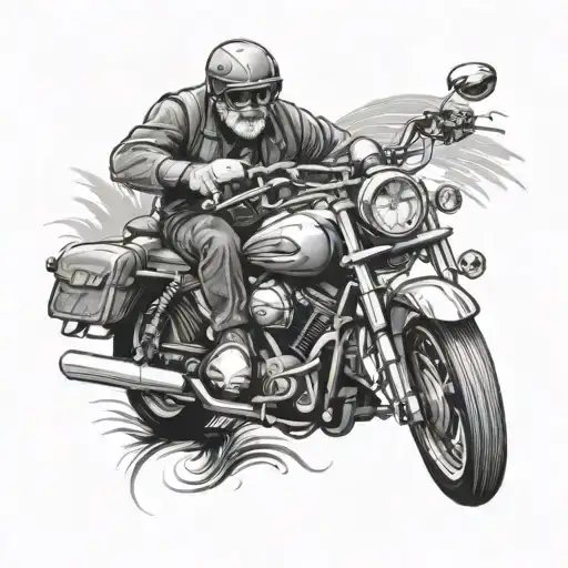 Dad Motorbike