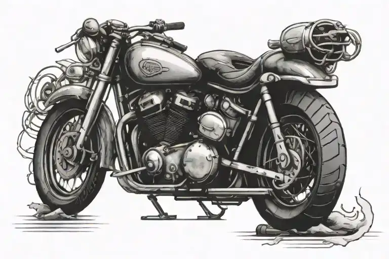 Motorbike For Dad Heart