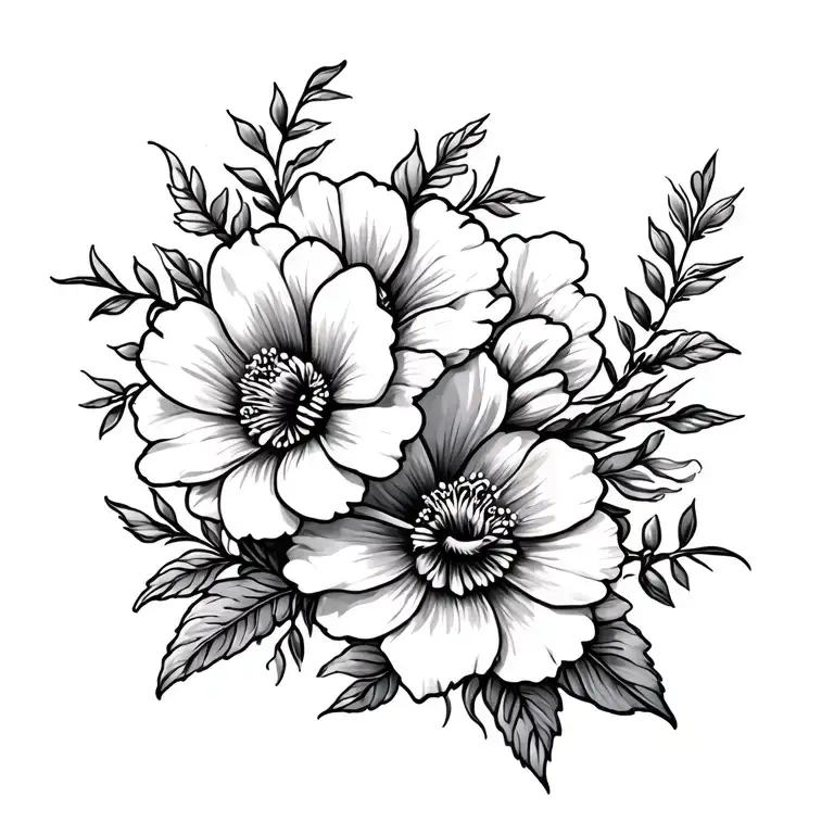 Flowers Wrapped Around Arm