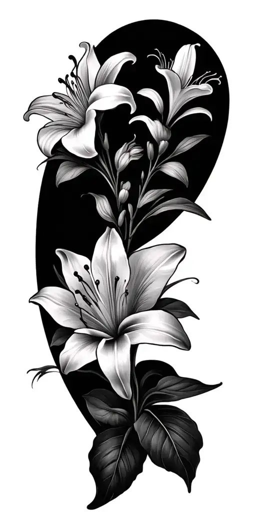 Lilly Flower Full Sleeve