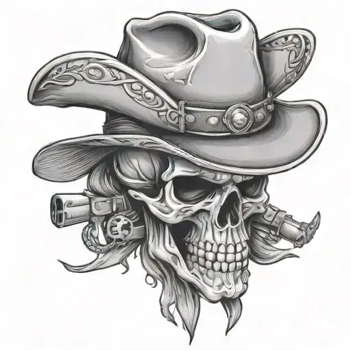 Ghetto Cowboy Skull
