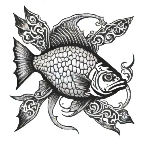 Fish With Roman Numeral