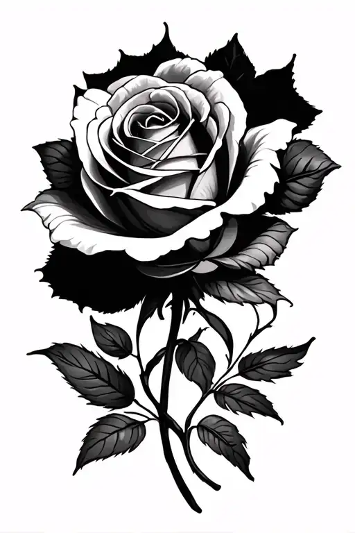 Erika In Cursive Turning In To A Rose