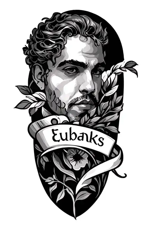 Eubanks Name Half Sleeve Tattoo Design Incorporating Elements