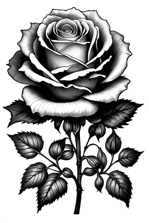 Rose And Larkspur Flower Together