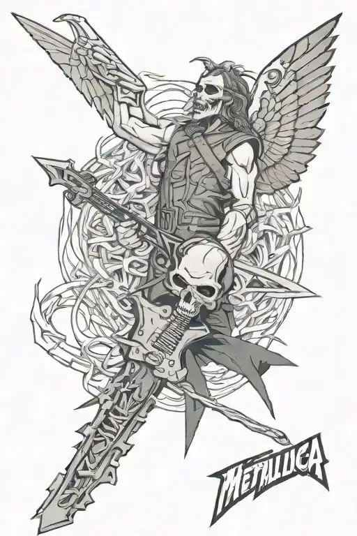 Metallica Album Cover Art Combined