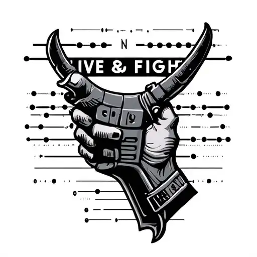 Live And Fight In Morse Code