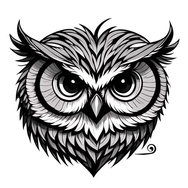 Owl Nice On Heart