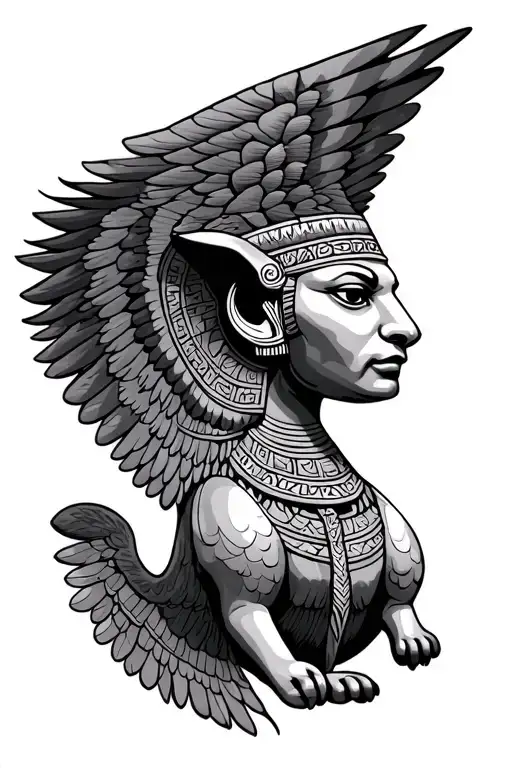 Aztec Winged Sphinx
