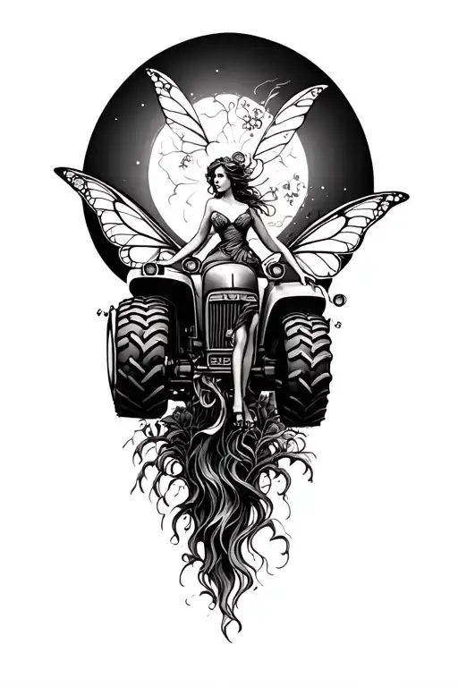 Tractor And Fairy Surrounded