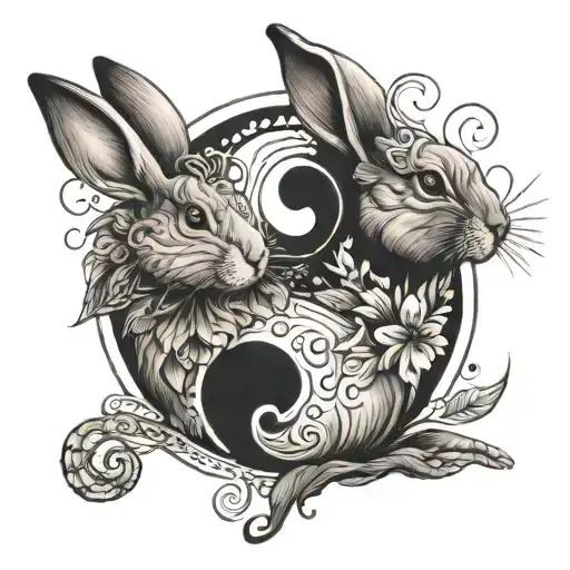 Rabbit Ying Yang