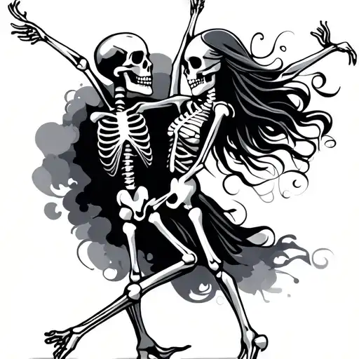 Dancing Skeleton Couple