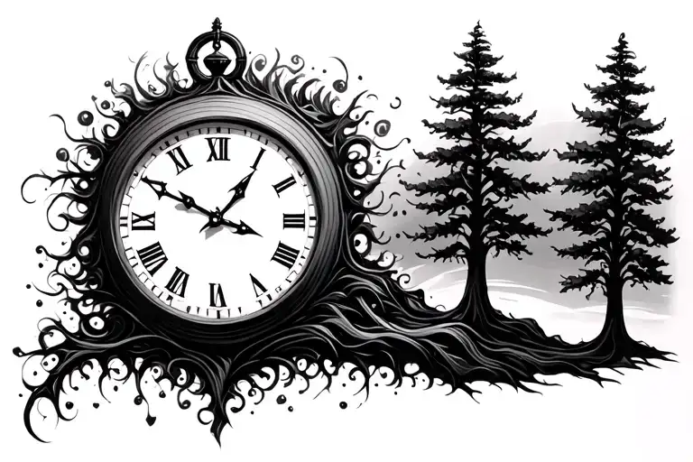 Clock And Tree