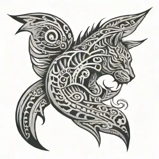 Half Sleeve Tribal That Represents Strength And Courage