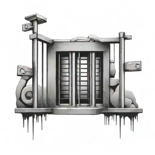 Jail Cell With Bars