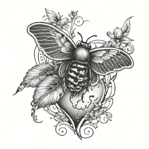 Planted Seed Flys Away From A Heart