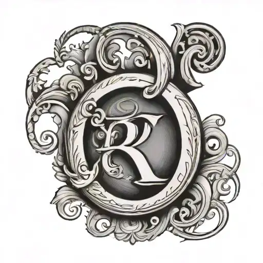 The Letter O With The Letter R Hanging Off Of It Symbolizing