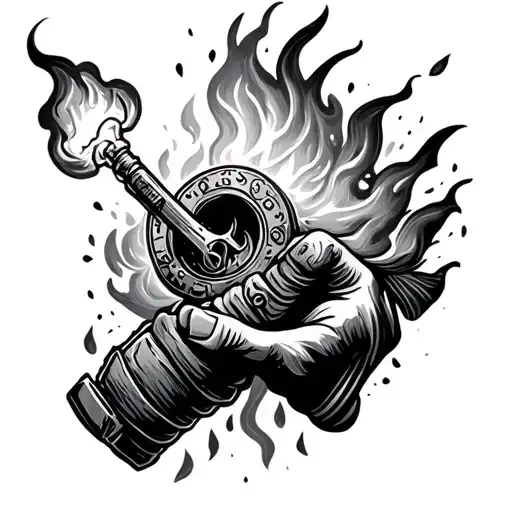 Torch Heating A Keystone