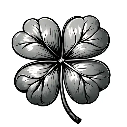 Four Leaf Clover With Kmad Inside Each Leaf