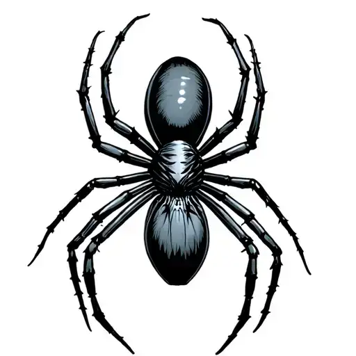 Black Widow Spider Hanging