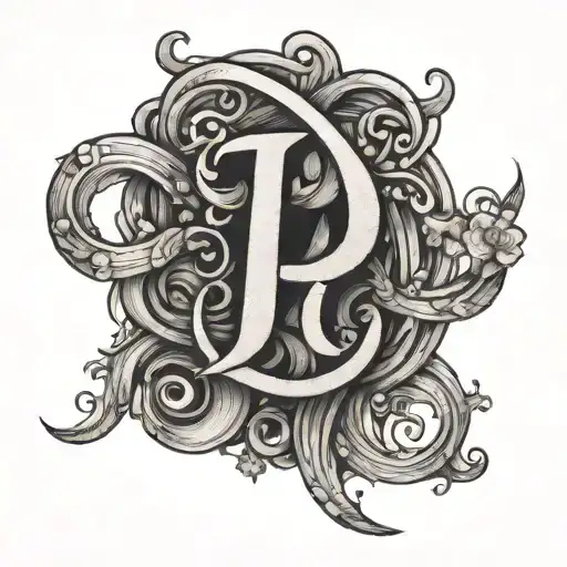 Letter J And P Intertwined