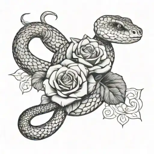 Snake And Rose