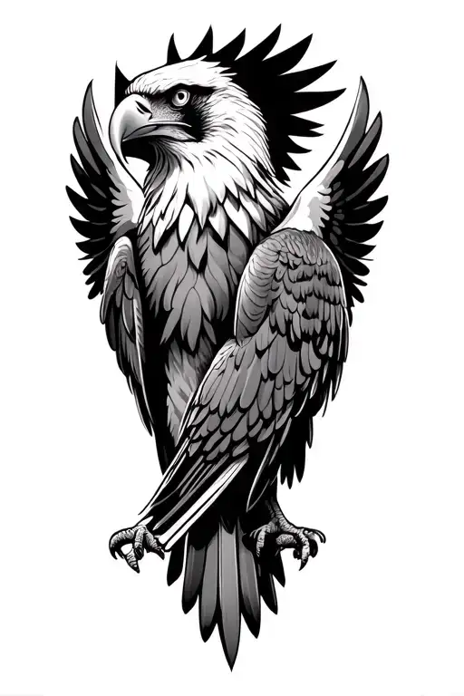 Eagle And Cardinal Wings