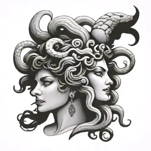 Goddess Medusa Head