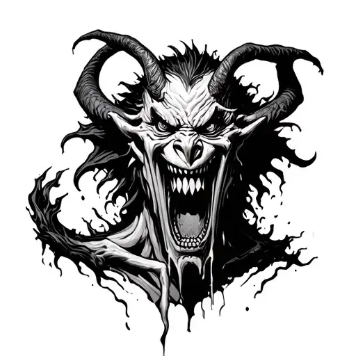 Demon Ripping Through Skin