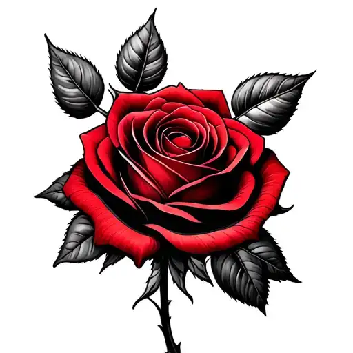 Red Rose Intertwined