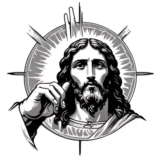Jesus Hand Reaching