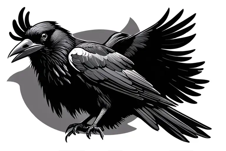 Raven Perched