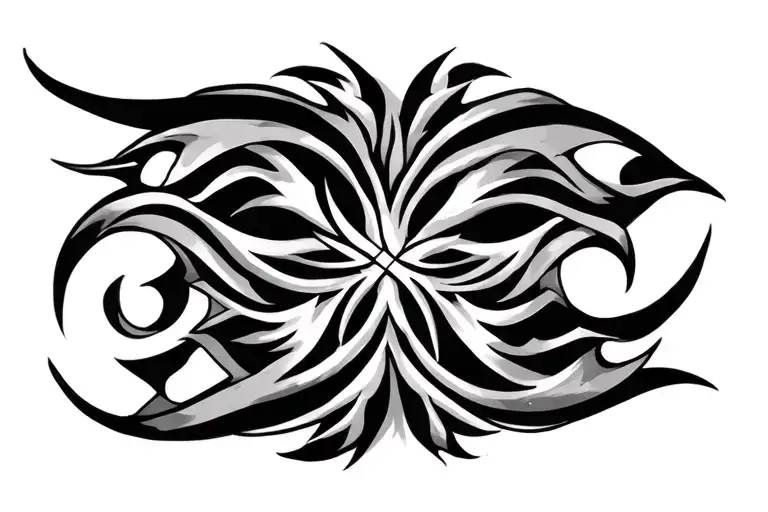 Tribal Arm Band Tattoo Design Featuring Rezero