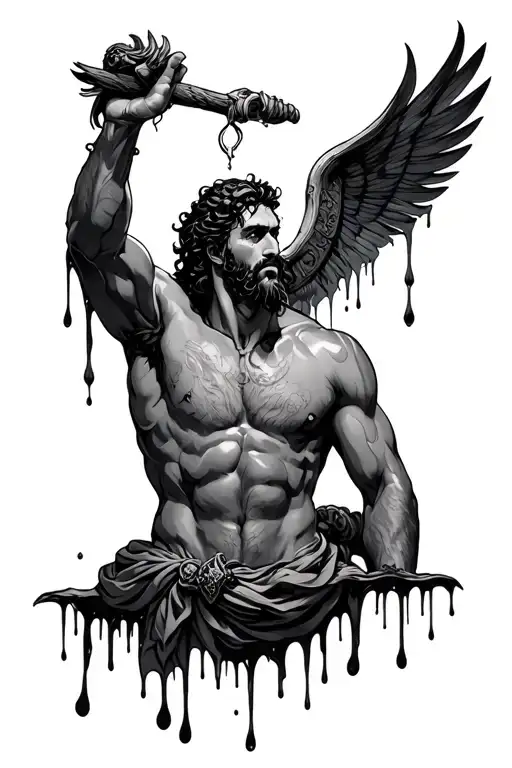 Samson From Bible Dripping Honey