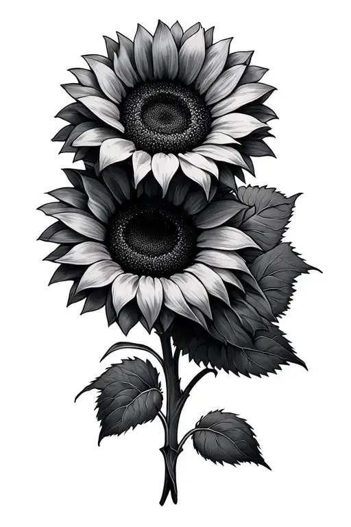 Sunflowers Intertwined