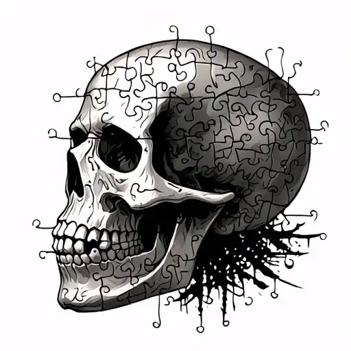 Skull Awareness Puzzles With The Word