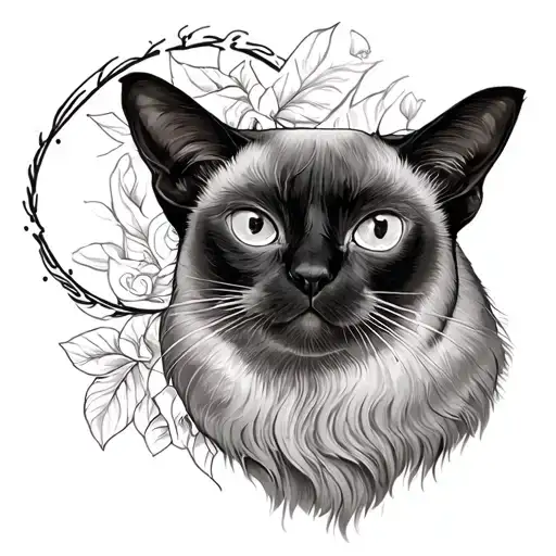 Design Inspired By Siamese Song By Silent Bob