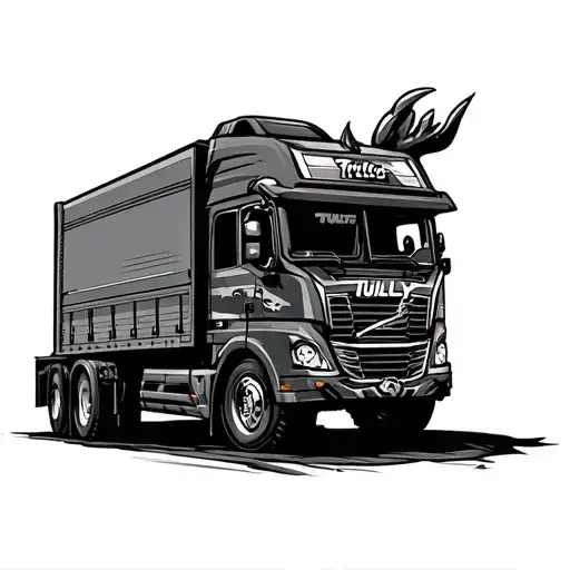 Tully With Truck Pin Striping