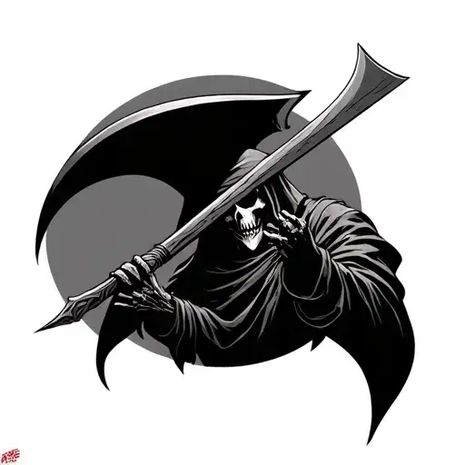Grim Reaper With Scythe