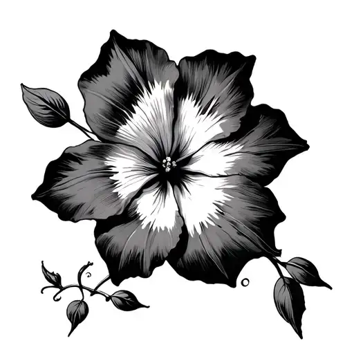 Cross With Small Morning Glory Flower