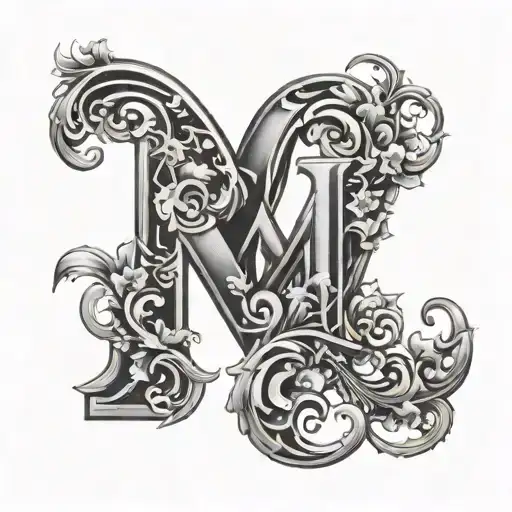 Letter M M F A Combined Together