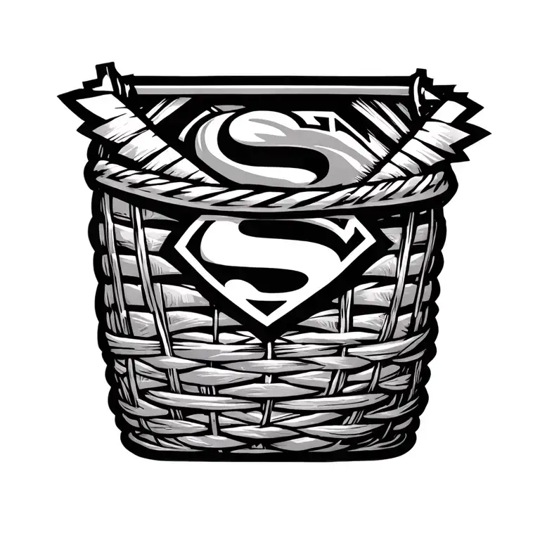 Superman With Navajo Basket
